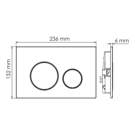 Смывной бачок WasserKraft Aller 10TLT.031.ME.MG04